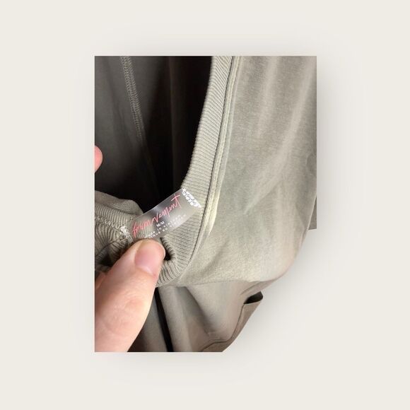 Free People Movement Hot Shot Tee Romper in Sage Stone Size Medium NWT - Picture 8 of 9